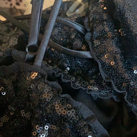 Black sequin jumpsuit. Size 2.JAYGODFREY - Picture 13 of 13